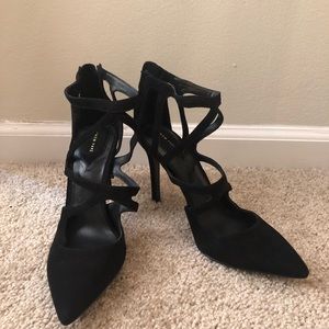 Never Worn Black Suede Heels from Zara